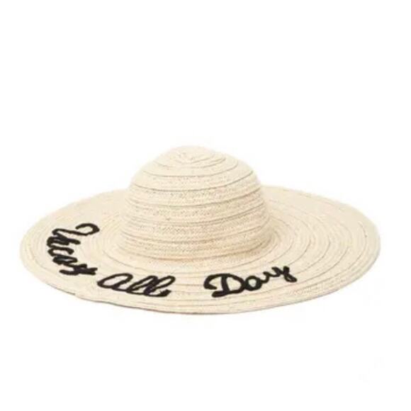 Melrose and Market NWT Embroidered Floppy Hat O/S - Picture 3 of 7